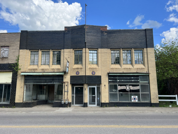 83 85 High Street, Glouster, Ohio, downtown commercial building, American Legion building