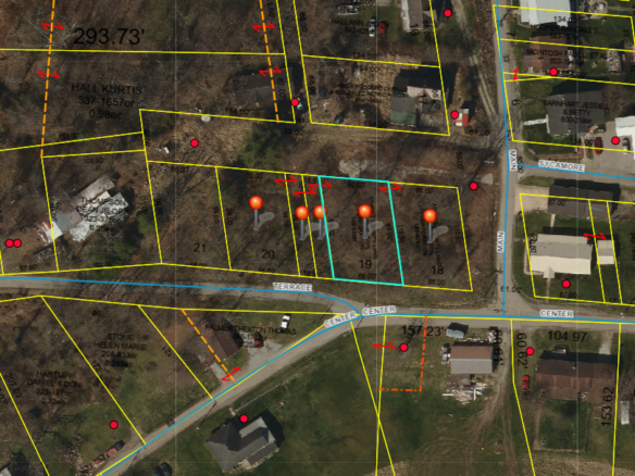19537 South Center Street, Trimble, Ohio parcels Athens County GIS map